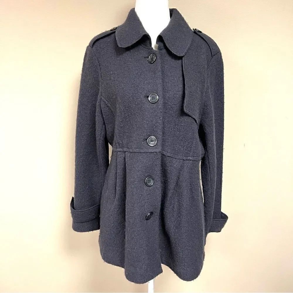 Sandro wool dark grey jacket. Size L